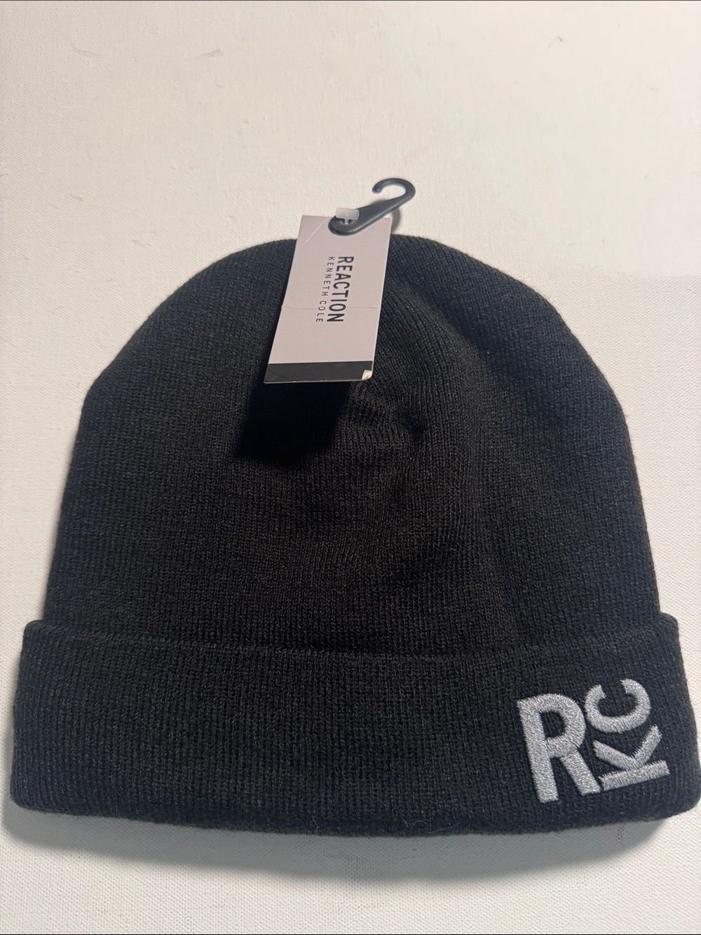 Kenneth Cole Beanie Mens Black Fleece Lined Sherpa